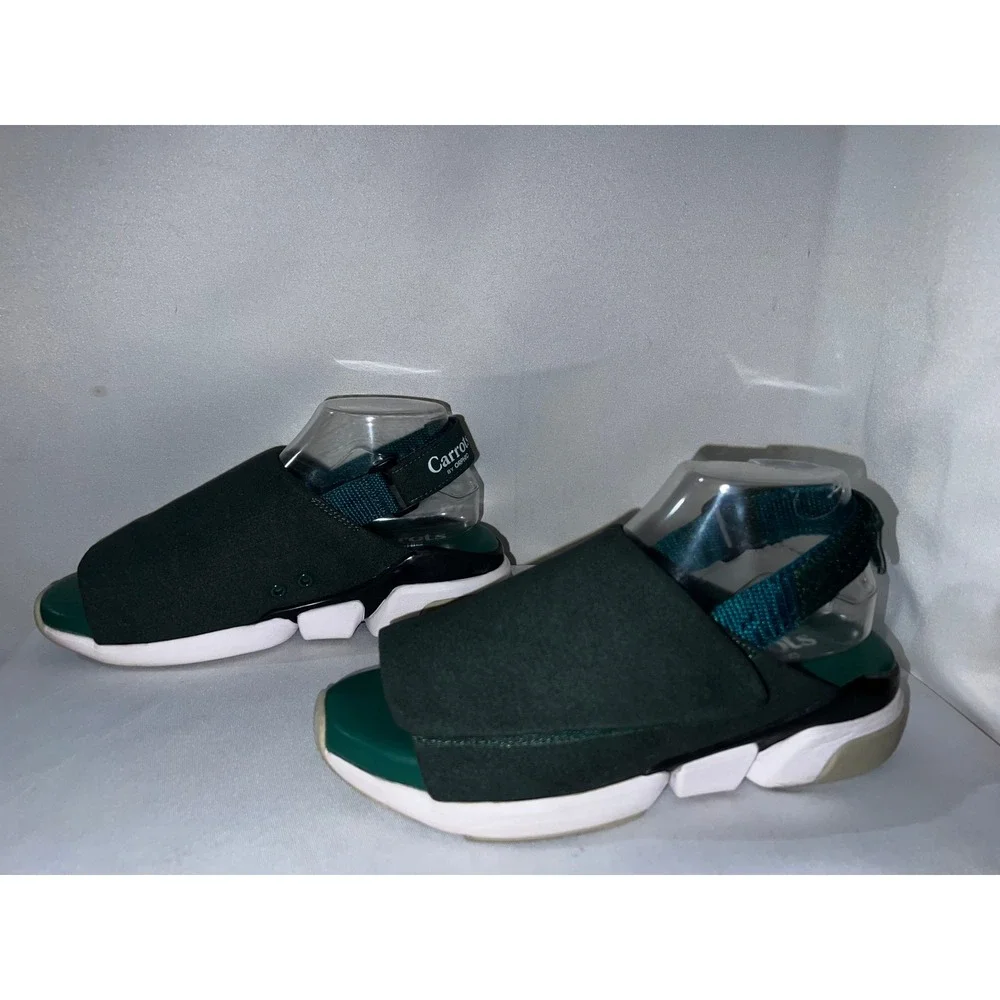 Carrots By Anwar x Orphic Shoe CG Sandals Forest Green Streetwear Slides‎ Mens 7